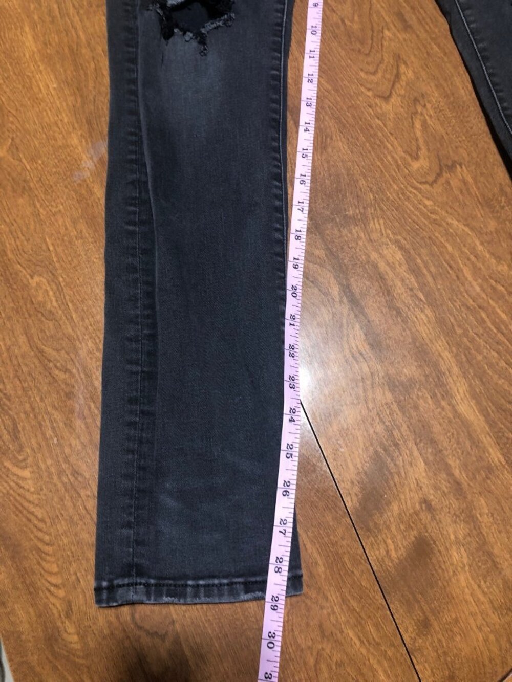 American Eagle Outfitters Black Slim Distressed Men's Jeans 29 X 30 - Picture 10 of 10
